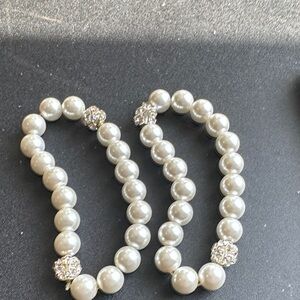 Elegant Silver Pearl Bracelet